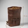 Premium Rolltop-Rucksack Leder – Handgefertigt in Marokko