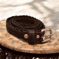 Handgefertigter Lederg&uuml;rtel Vintage damen mit Pr&auml;gung